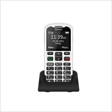 OPEN BOX Olitech Easy Mate2 4G Seniors Phone Big Buttons GPS Location - Black/White
